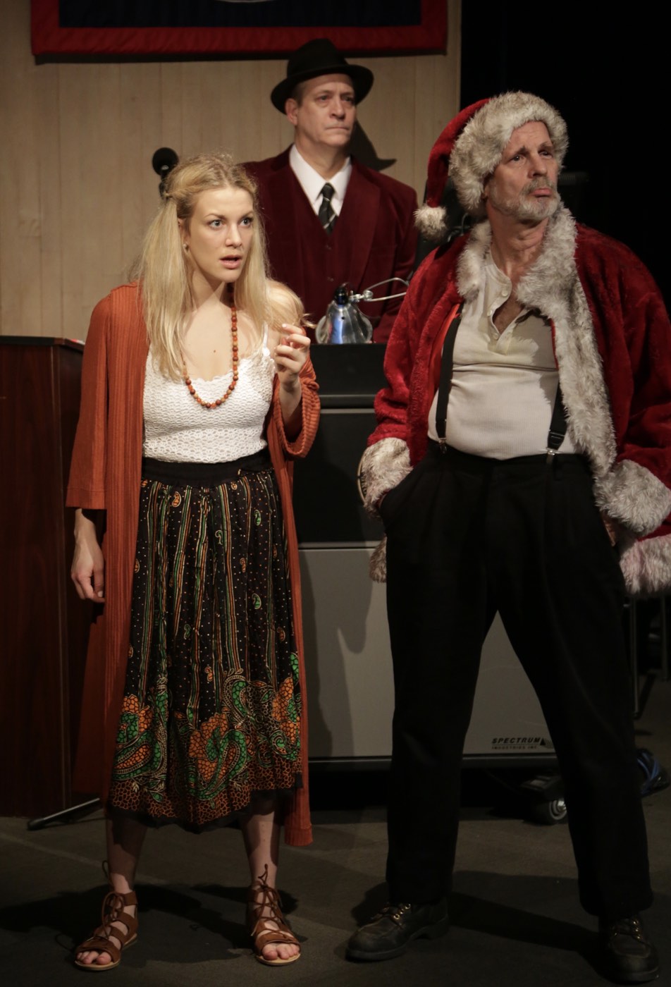 Assassins - Byck, Fromme and the Proprietor, with Jana Bernard and David Fuller, photo by Gerry Goldstein
