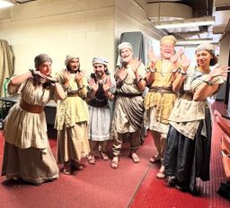 AIDA - Prisoners, flourishing backstage at The Metropolitan Opera. Photo credit: Annie Zayas