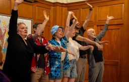 A COMEDY OF ERRORS - Cast, photo by John Hoffman