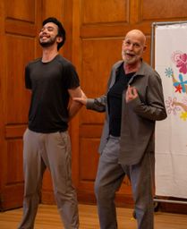 A COMEDY OF ERRORS - Aegeon, with KoDee Martin, photo by John Hoffman