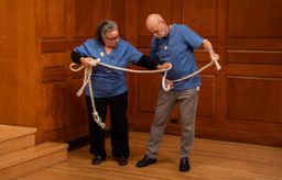 A COMEDY OF ERRORS - Orderlies, with Eileen Glenn, photo by John Hoffman