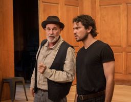 KING LEAR - Curan, with James Carlos Lacey, photo by John Hoffman
